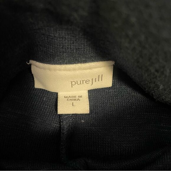 J Jill Linen Blend Pants Woven Knit Lagenlook Pull On Jeans Size Large - Picture 5 of 10